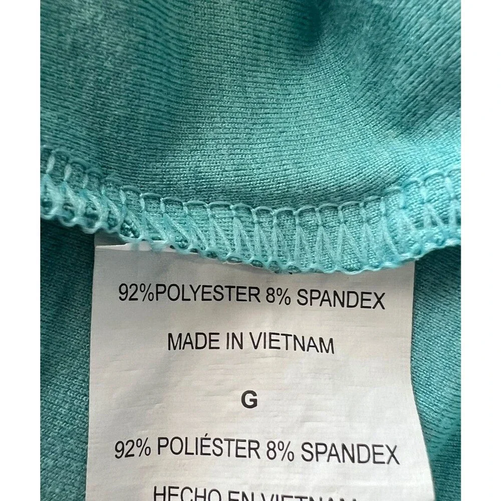 Layer8 Green Athletic Tank With Ruched Back - Large - Picture 4 of 4